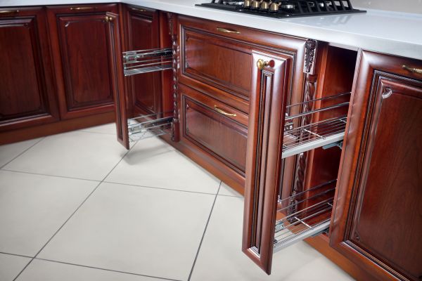 Cherry Cabinet Refacing in Tomball
